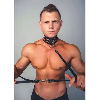 Seksi Erkek Deri Tasma Takım - APFTM53