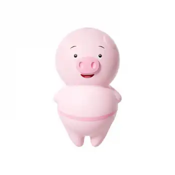 Sevimli Domuz Figür Dil Vibratör Pembe
