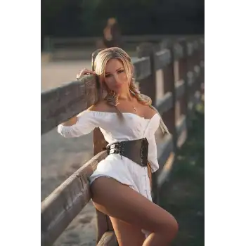 Şık Elbise Kemeri, Bağlamalı Bel Korse Kemer - APFT1324