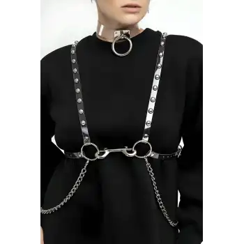 Şık - Şeffaf Kemer ve Choker Takım - APFT826