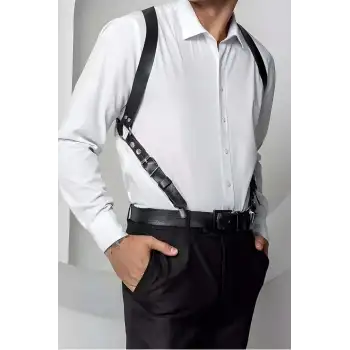 Sırt Detaylı Şık Erkek Kemer, Tarz Erkek Kemer, Erkek T-shirt Kemeri - APFTM205