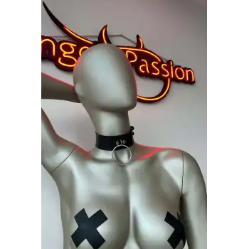 Siyah Deri Tasma - Bileklik Takım - APFT522