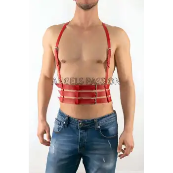 Sporcu Deri Erkek Vücut Aksesuarı, Deri Fantazi İç Giyim - APFTM17