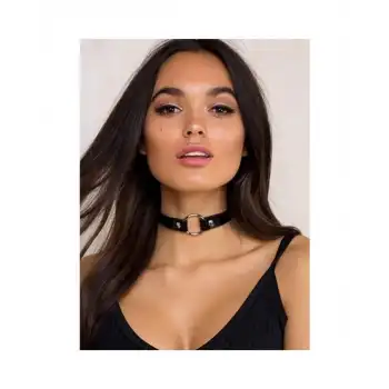 Tegan Deri Bayan Halkalı Boyunluk TG275392