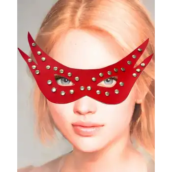Tegan Deri Fantezi Kırmızı  Parti Maskesi TG275427