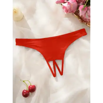 Tegan Kadın Kırmızı Ağ bölgesi Açık Külot TG270059