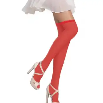 Tegan Kadın Kırmızı Düz Jartiyer Çorabı TG270433