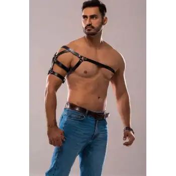 Tek Omuz Erkek Harness, Erkek Göğüs ve Omuz Harness - APFTM136