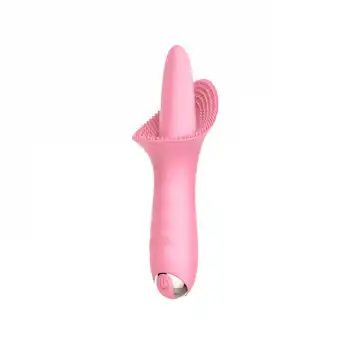 Tırtıklı Dil Vibratör Pembe