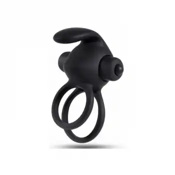 Titreşimli Rabbit Penis Halkası Siyah