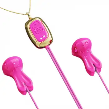 Uzaktan Kumandalı Çift Başlıklı Titreşimli Göğüs Ucu Klips – Şarjlı