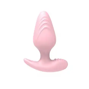 Uzaktan Kumandalı Şarjlı Titreşimli Anal Plug Pembe (10,49 cm)