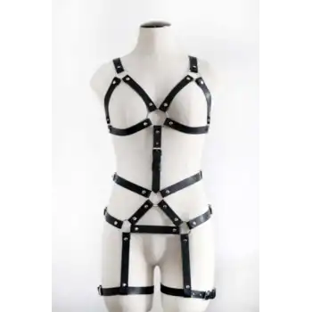 Vücut Saran Siyah Fantazi Giyim - APFT750