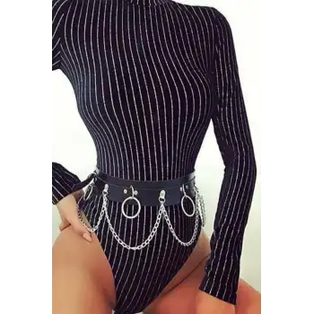 Zincirli Bel Üzeri Şık Harness APFT639