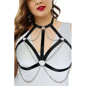 Zincirli Lastik Göğüs Harness - APFT818