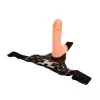 Baile Jessica Ayarlanabilir Siyah Strap-On Kemer Seti – Çıkarılabilir Su Geçirmez Skrotumlu Dildo 18,2 cm
