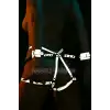 Beyaz Reflektörlü Popo Üzeri Kelepçeli Harness - APFT270