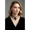 Damla Deri Choker, Deri Choker Kolye - APFT1411