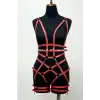 Deri Body Harness, Deri Dansçı Kostüm, Pole Dans Kostüm - APFT502