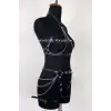 Deri Body Harness, Kadın Deri Fantezi Giyim - APFT1084