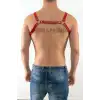 Deri Erkek Fantazi Giyim, Seksi Deri Erkek Harness - APFTM9