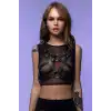 Deri Kadın Aksesuar, Elbise Üzeri Aksesuar, Seksi Deri T-Shirt Aksesuar - APFT1239