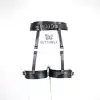 Dominant Touch Deri Bel ve Bacak Harness Takımı