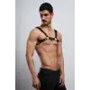 Erkek Deri Fantazi Göğüs Harness - APFTM8