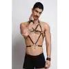 Erkek Deri Göğüs Harness, Erkek Fantazi Giyim, Erkek Parti Giyim - APFTM75