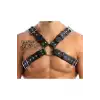 Erkek Deri Göğüs Harness, Erkek Gömlek Aksesuar, Tarz Deri Aksesuar - APFTM163