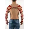 Erkek Deri Kol Harness, Erkek Çift Kol Harness, Erkek Dansçı Kostüm - APFTM5