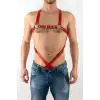 Erkek Fantazi Giyim, Deri Erkek Harness - APFTM4