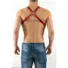 Erkek Fantazi Giyim, Deri Erkek Harness - APFTM4