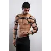 Erkek Fantazi Giyim Deri Kol ve Göğüs Harness - APFTM5