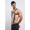 Erkek Göğüs Harness, Erkek Deri Pantolon Askısı, Erkek Clubwear - APFTM23