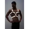 Erkek Göğüs Harness - Reflektörlü (Karanlıkta Yansıyan) Göğüs Harness - APFTM78