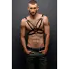 Erkek Göğüs Üzeri Deri Harness - APFTM104