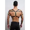 Erkek Harness, Erkek PartyWear, Deri Erkek Parti Elbise Aksesuarı - APFTM6