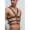 Erkek İç Giyim Seksi Fantazi Giyim - Erkek Deri Fantazi Giyim - Seksi Erkek Deri Harness - APFTM38
