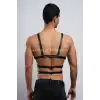 Erkek İç Giyim Seksi Fantazi Giyim - Erkek Deri Fantazi Giyim - Seksi Erkek Deri Harness - APFTM38