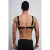 Erkek Parti Aksesuar, Clubwear, Deri Göğüs Harness, Erkek Fantezi Giyim - APFTM116