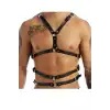 Errek Göğüs Kemer, Deri Erkek Fantezi Giyim, Şık Deri Kemer - APFTM97