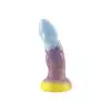 Fantastik Renkli Ejderha Dildo – Yumuşak Silikon, Ergonomik ve Gerçekçi Dokulu