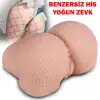 Gerçekçi File Desenli Kalça Mastürbatör – Çift Kanallı, 950 Gram, 16×15.5×9.5 cm