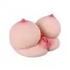 Gerçekçi Göğüs ve Vajina Mastürbatör – Yumuşak Silikon, Çift Kanallı, 2.3 Kg