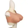 Giyilebilir Silikon Göğüs Sarışın En Büyük Boy G Cup