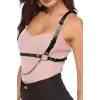 Günlük Kullanıma Uygun Seksi Giysi Üzeri Deri Kemer Harness - APFT1185