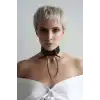 İpli Bağlamalı Deri Choker Tasma - APFT900