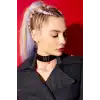 Kadın Ayarlanabilir Cool Şık Deri Choker Tasma - APFT682