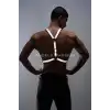 Karanlıkta Parlayan (Reflektörlü) Erkek Göğüs Harness, Erkek Parti Giyim - APFTM108